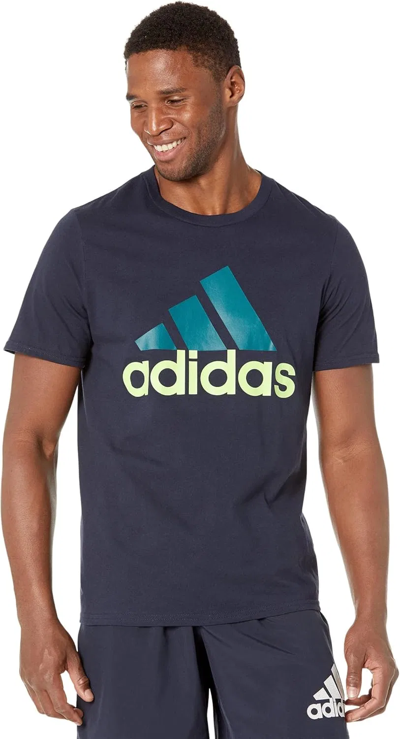 Футболка adidas Badge of Sport, Ink/Legacy Teal/Pulse Lime
