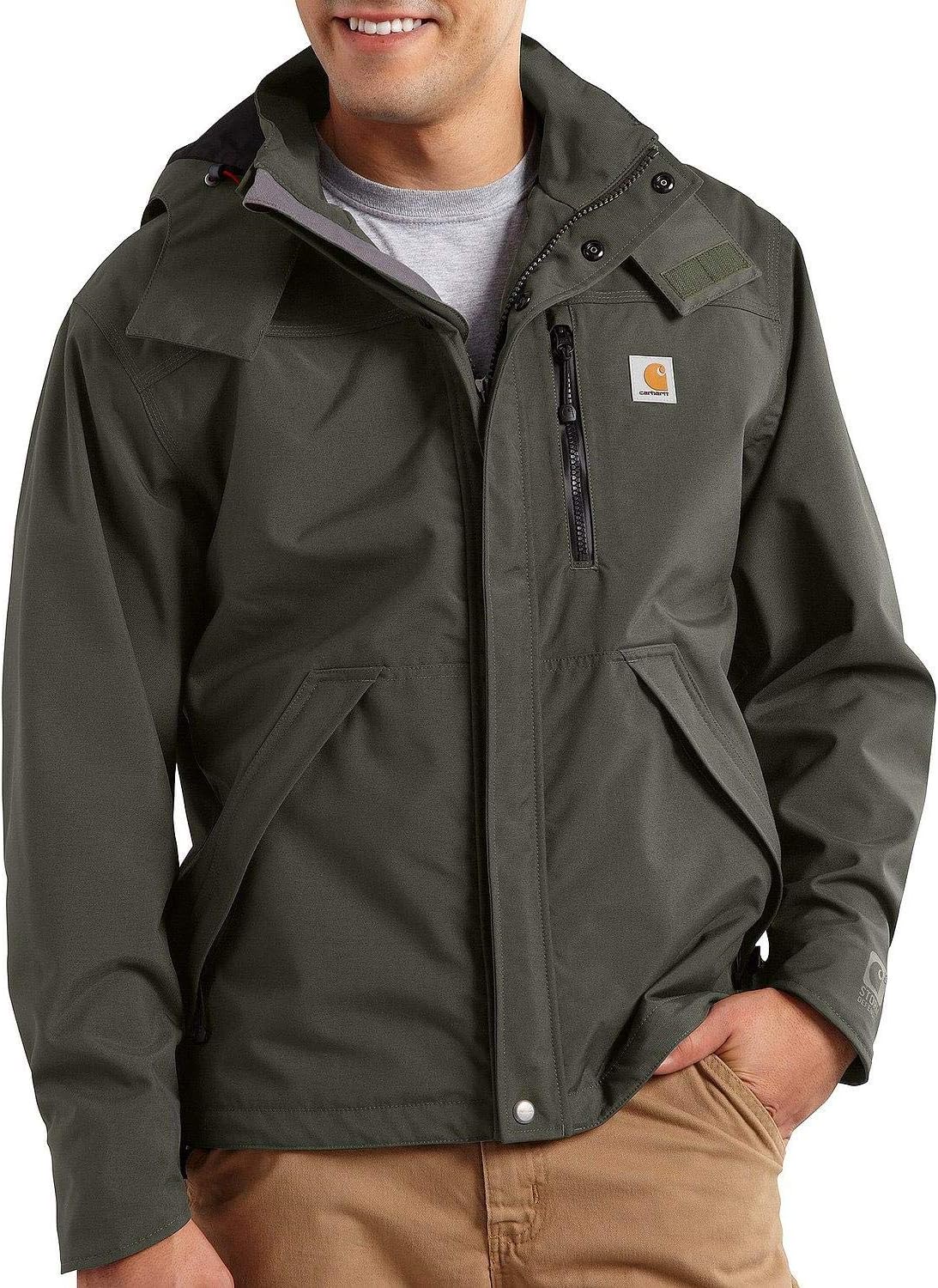 

Carhartt мужская куртка Storm Defender Loose Fit Heavyweight (размеры Regular и Big & Tall), Olive