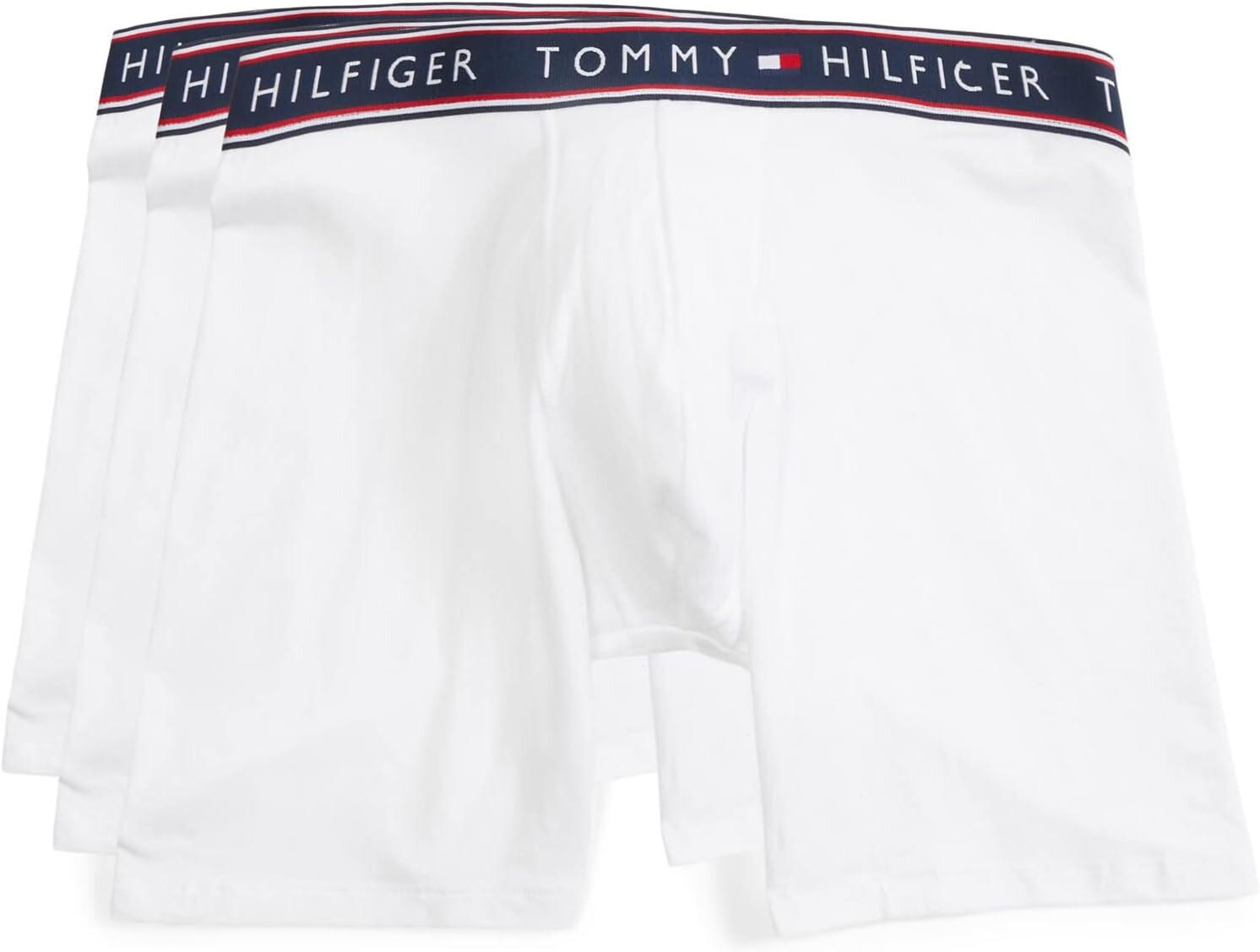 

Комплект боксеров-боксеров из хлопка стрейч, 3 шт. Tommy Hilfiger, белый