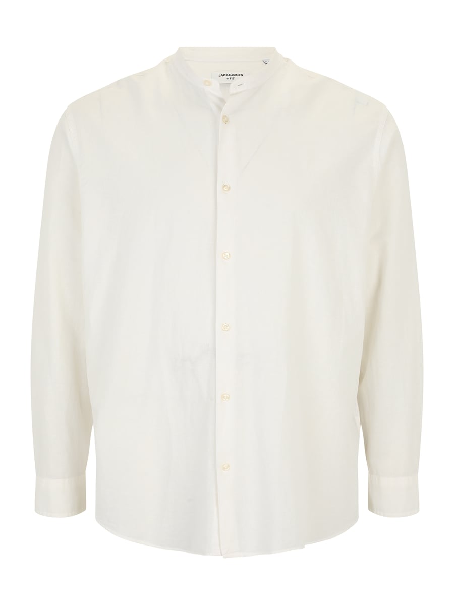 

Рубашка Slim Fit на пуговицах Jack & Jones Plus JJEBreeze, от белого