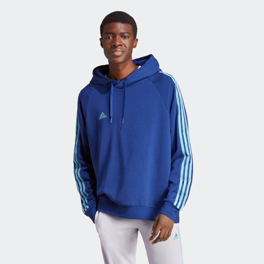Свитер с капюшоном на молнии ADIDAS SPORTSWEAR Athletic Sweater Tiro, цвет blue/turquoise — фото 2