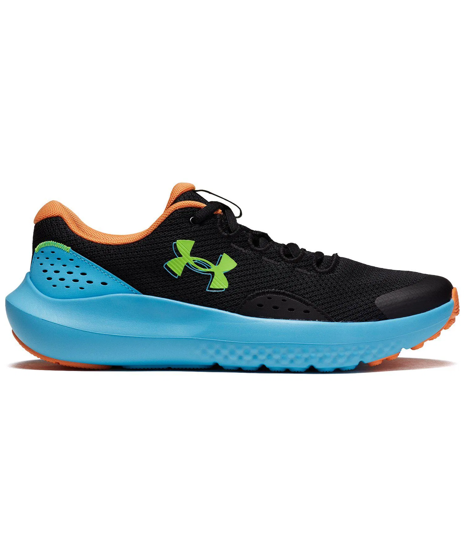 Детские кроссовки UNDER ARMOUR UA Surge 4 для бега чёрные с розовым