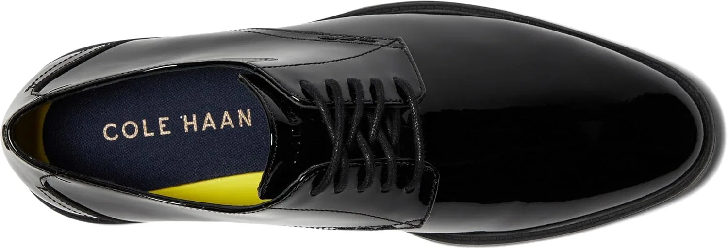 Мужские оксфорды Cole Haan Hawthorne Plain Ox, Black Patent Black — фото 3