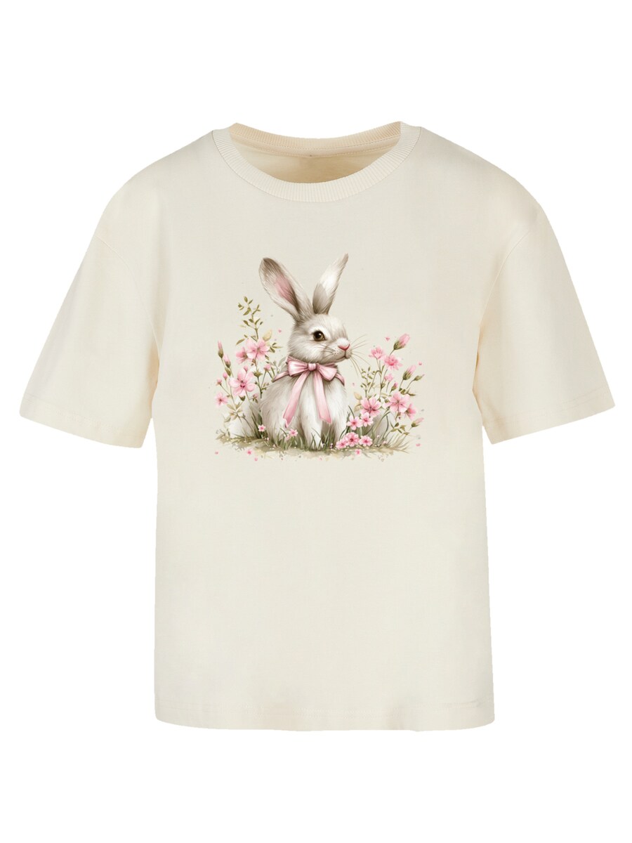 

Футболка F4NT4STIC Niedlicher Osterhase Mit Blumen, Sand