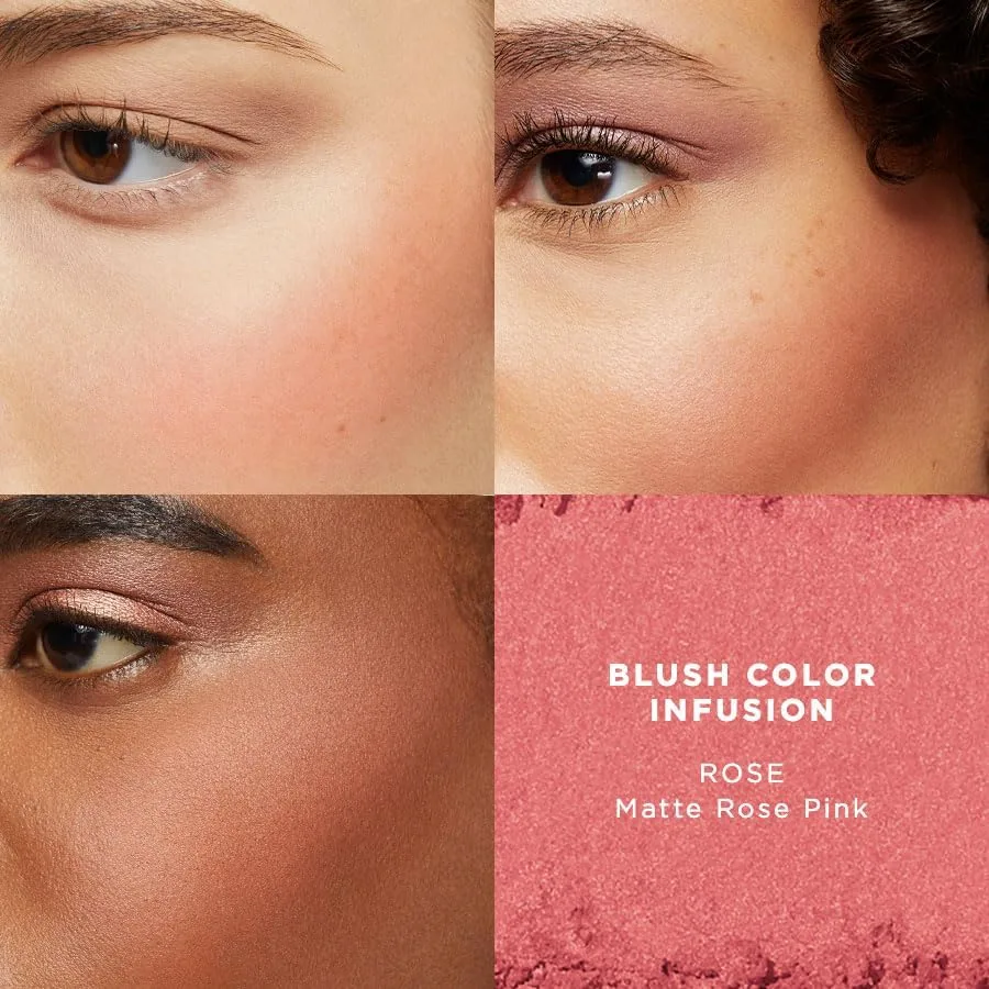 Румяна Blush Color Infusion, стойкость до 10 часов, наслаиваемая формула, прессованные пудровые румяна для щек, 0,2 унции 5.67 г (1 шт.) Laura Mercier, Rose - Matte Rose Pink — фото 3