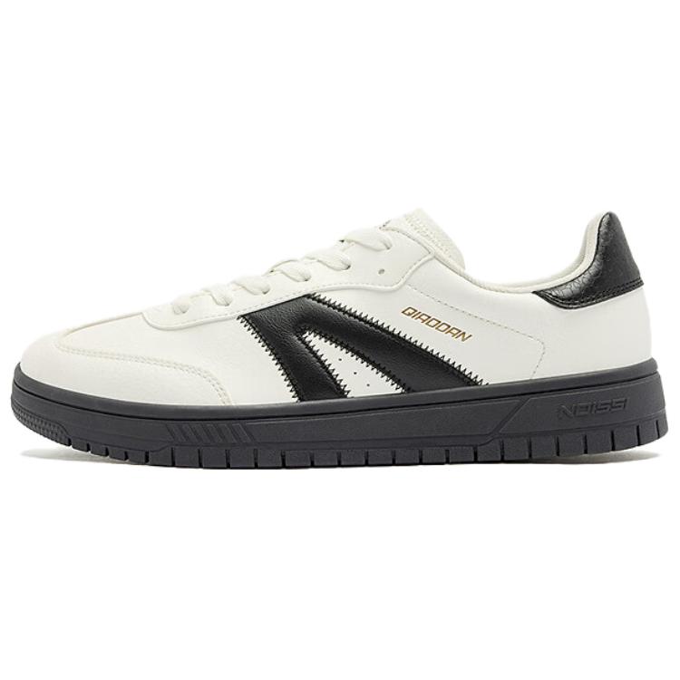 

QIAODAN Низкие противоскользящие износостойкие кроссовки для скейтбординга, мужские, белые, черные