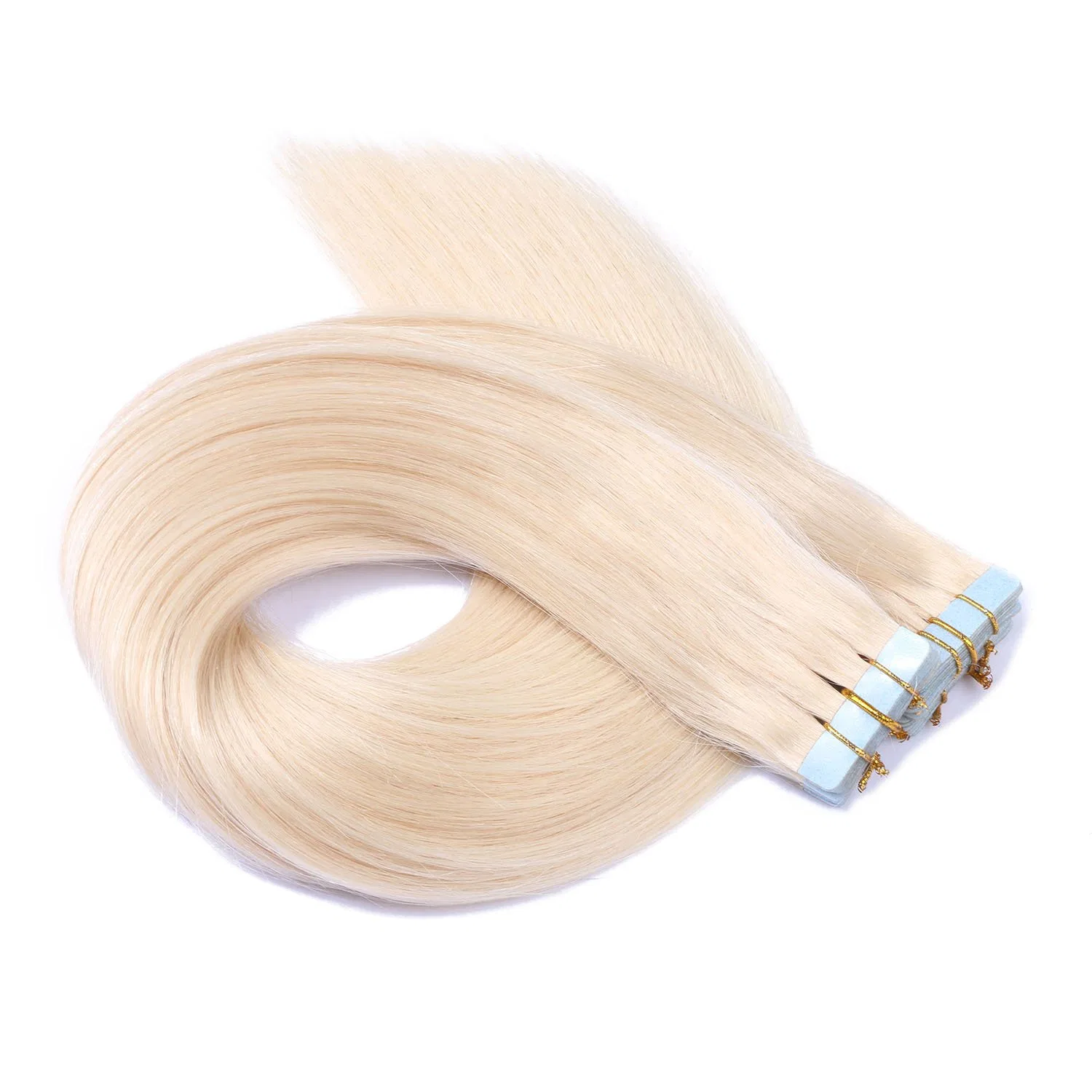 Накладные волосы на лентах #60 белого блонда от NOVON Hair Extensions Haar-Profi