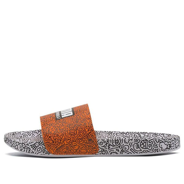 

Тапочки mr. doodle x leadcat 20 slides 'wavy doodles' Puma, коричневый