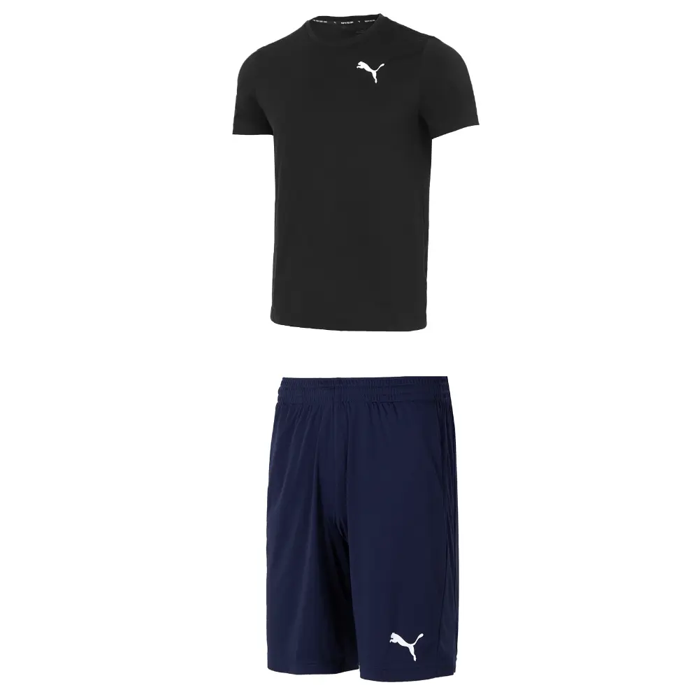 

Повседневная спортивная одежда для мужчин, черный/синий Puma, черный/синий