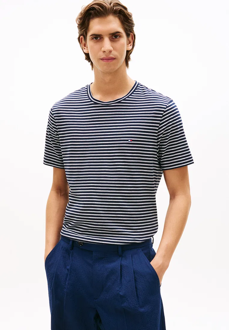 Футболка с полоской, Regular Fit, Essential Seasonal, TH Mainline Tommy Hilfiger