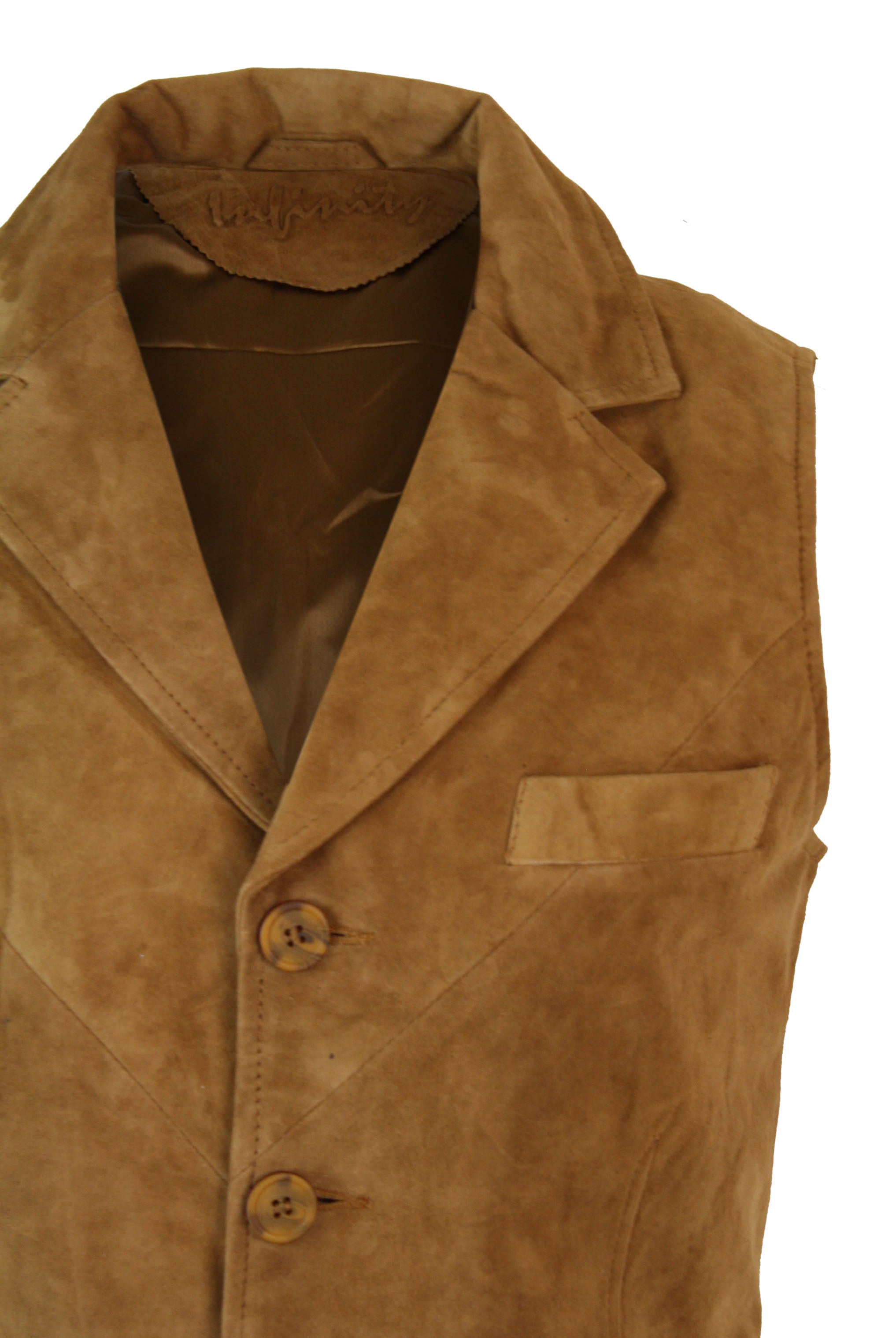 

Жилет из замши и кожи TruClothing, цвет tan