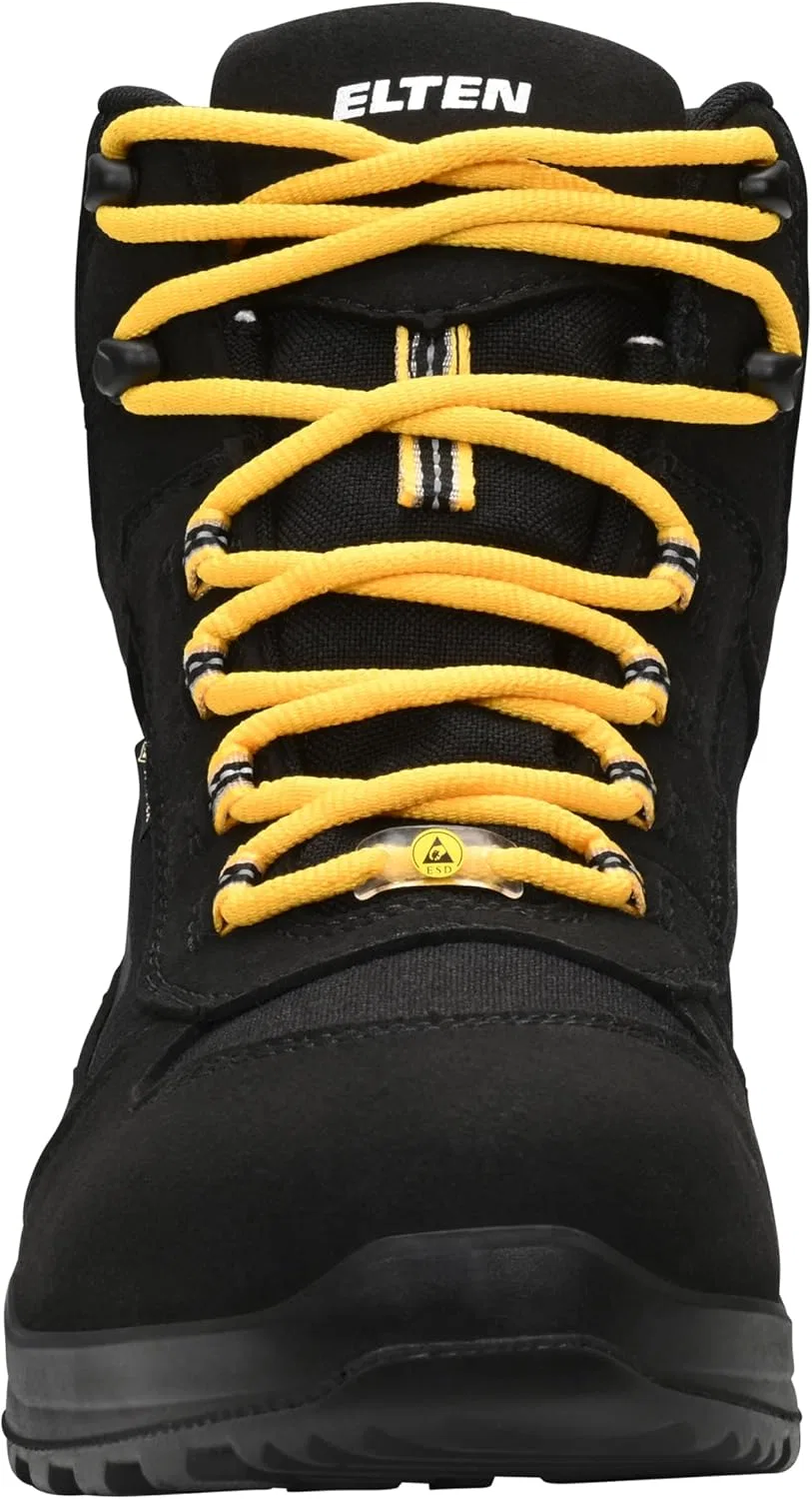 Защитные ботинки ELTEN Timothy GTX Black Mid ESD O2, водонепроницаемая обувь для отдыха для мужчин и женщин, легкие, спортивные — фото 4