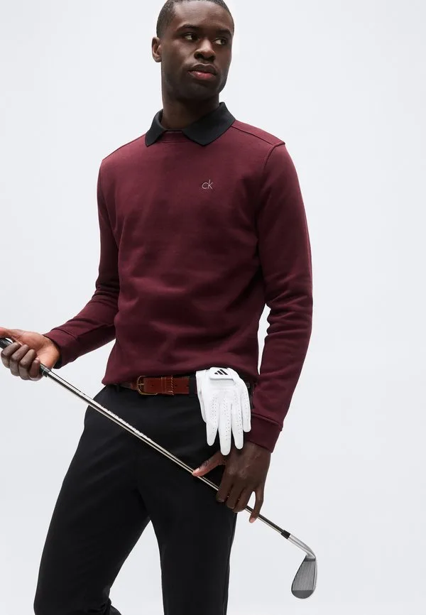 Толстовка экипажа planet Calvin Klein Golf, Burgundy — фото 4