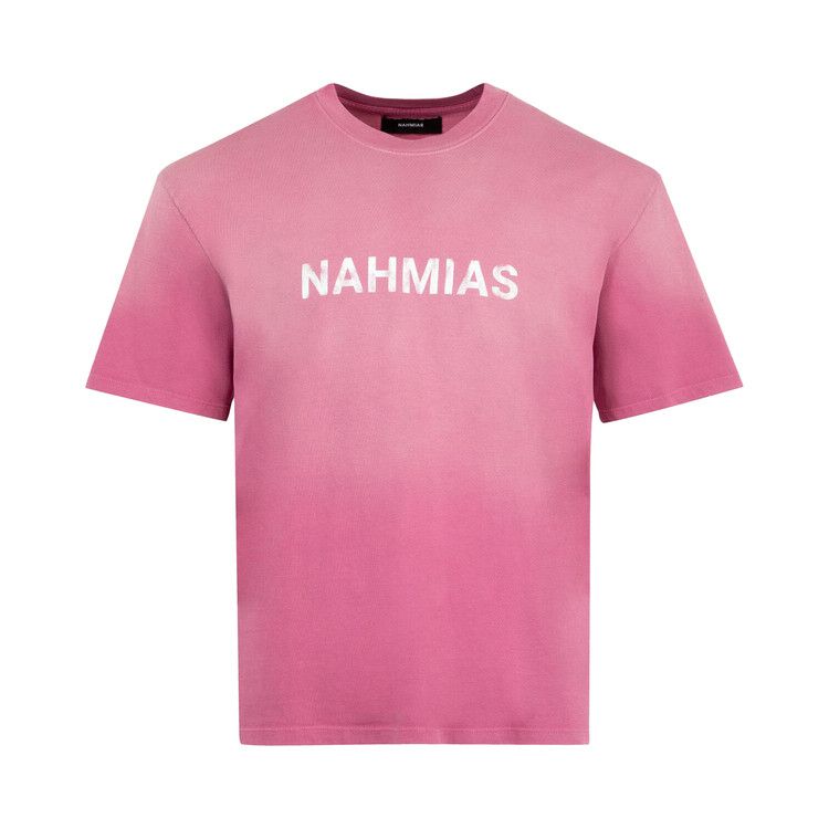 

Футболка Nahmias Aged Logo Boxy T-Shirt, Aged Pink