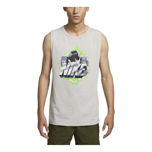 

Майка Nike Dri-FIT Training Gym Tank Top 'Grey', серый