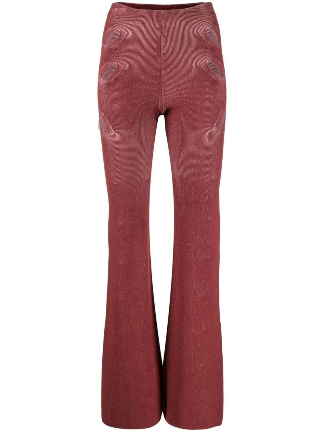 

Dion Lee брюки Lock с разрезами, красный