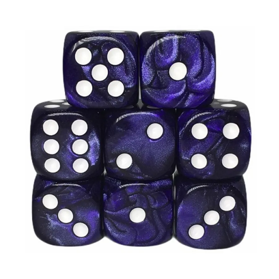 

d6 18 мм мраморно-фиолетовый с белым (8), Game Dice - Marble (Role 4 Initiative)