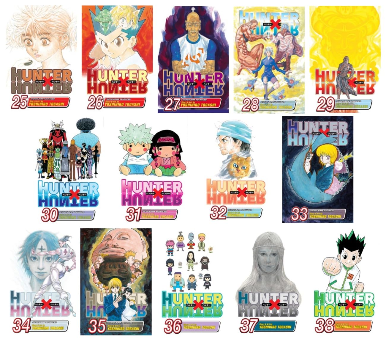 

Hunter x Hunter Manga Series 14-Book Collection Set (Vol.25 to Vol.38) - Complete Set with Epic Adventures, Intense Battles, and Unforgettable Characters (VIZ Media LLC)