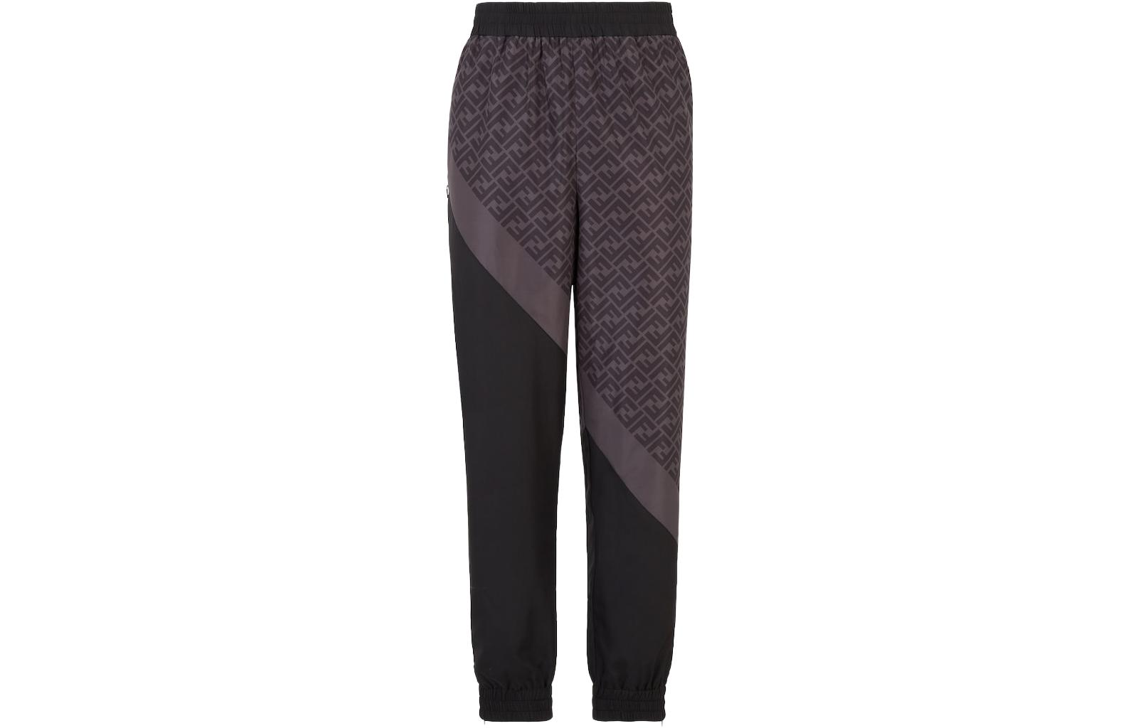 

FENDI Повседневные брюки мужские Black Moderate Straight Fit