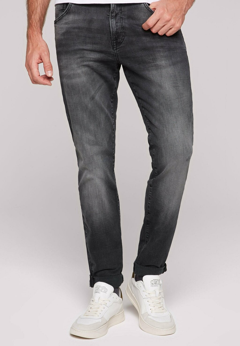 

Джинсы прямые JEANS MA:X MIT USED-OPTIK Camp David, цвет black vintage