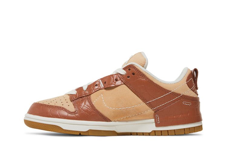 Кроссовки Nike Wmns Dunk Low Disrupt 2, Brown Crocodile — фото 3
