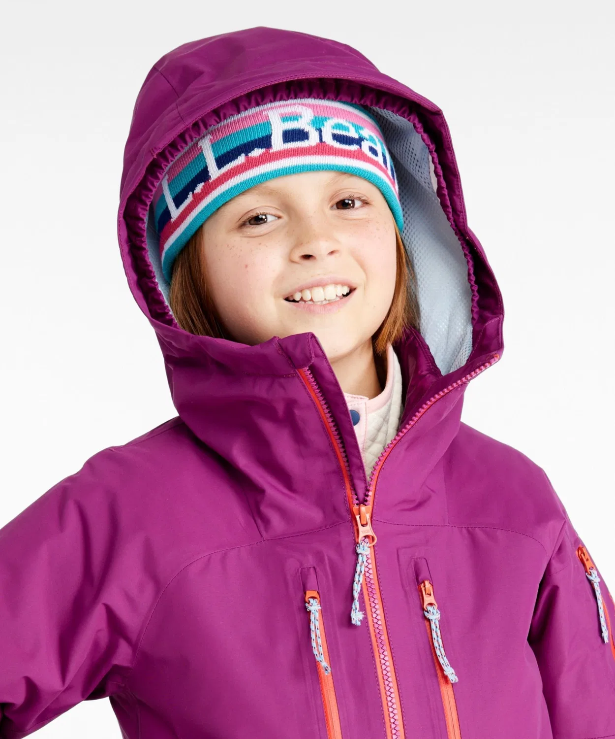 3-в-1 куртка для детей Pathfinder Waterproof L.L.Bean, фиолетовая — фото 2