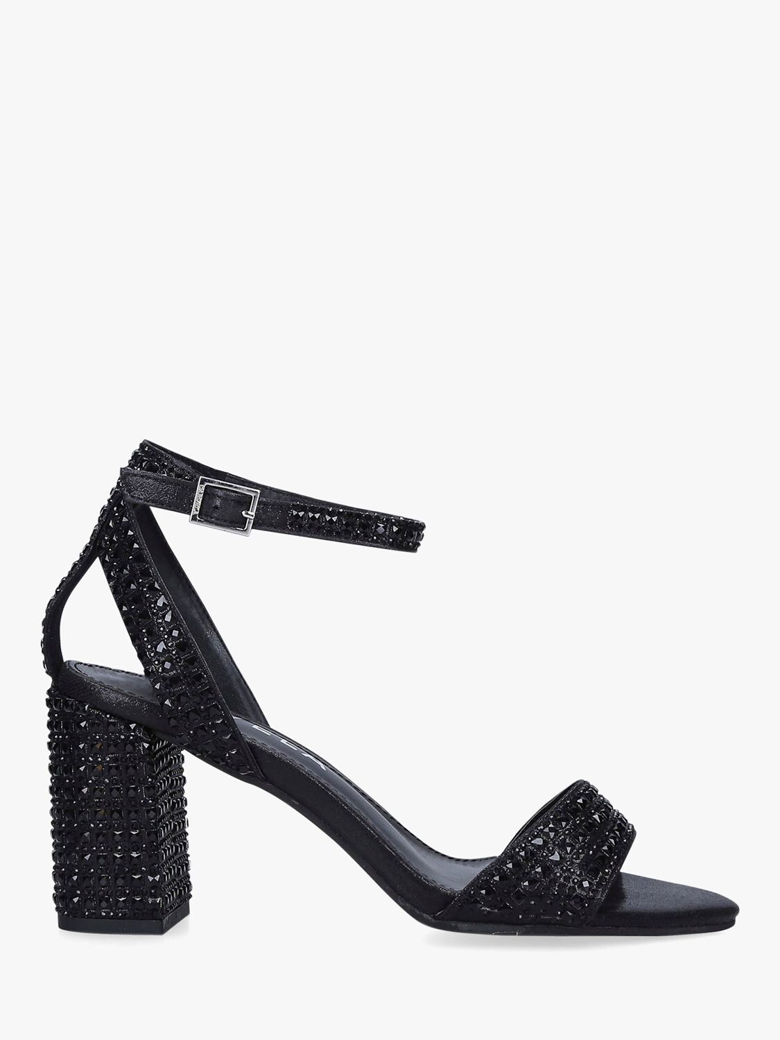 

Босоножки Carvela Kianni на блочном каблуке с украшением, черные