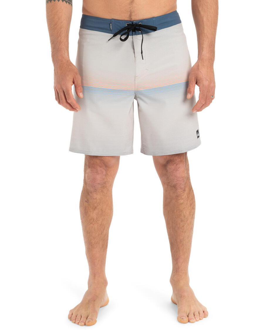 

QUIKSILVER Шорты для серфинга SURFSILK STRAIGHT LEG 18 дюймов серые мужские