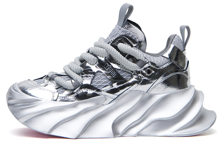 

Кроссовки KEDDO Chunky Sneakers Unisex Low-top, серебряный, Серый, Кроссовки KEDDO Chunky Sneakers Unisex Low-top, серебряный