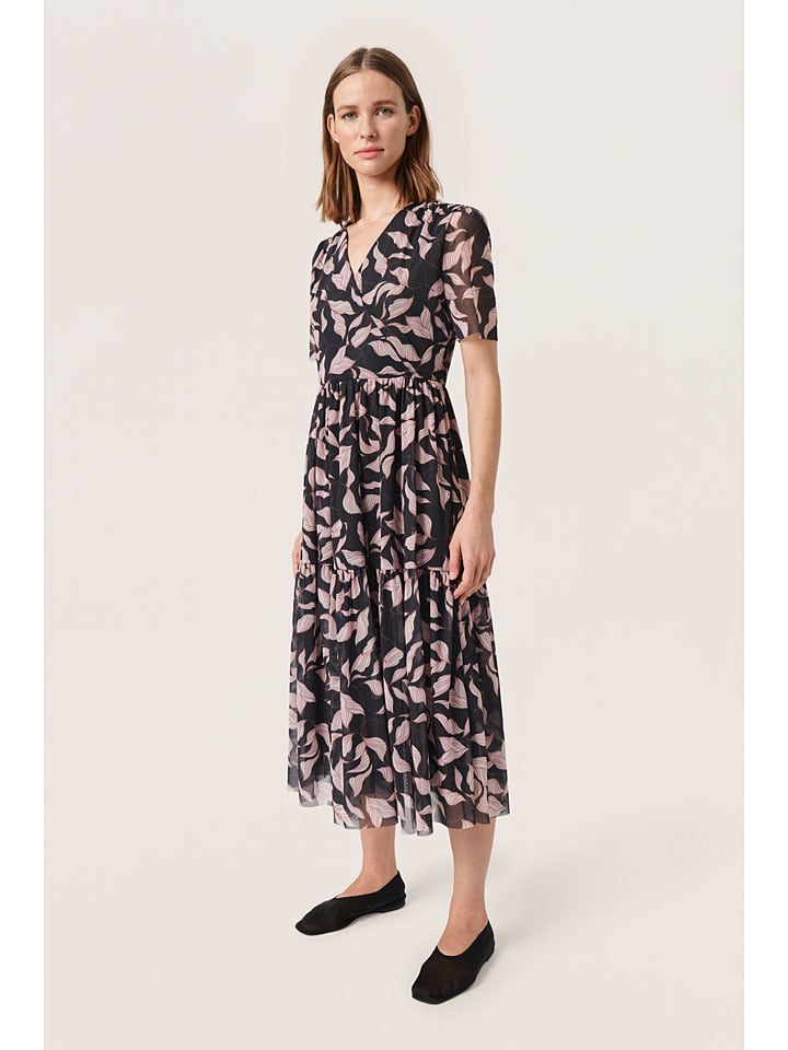 

Длинное платье Soaked in Luxury, черный/бежевый