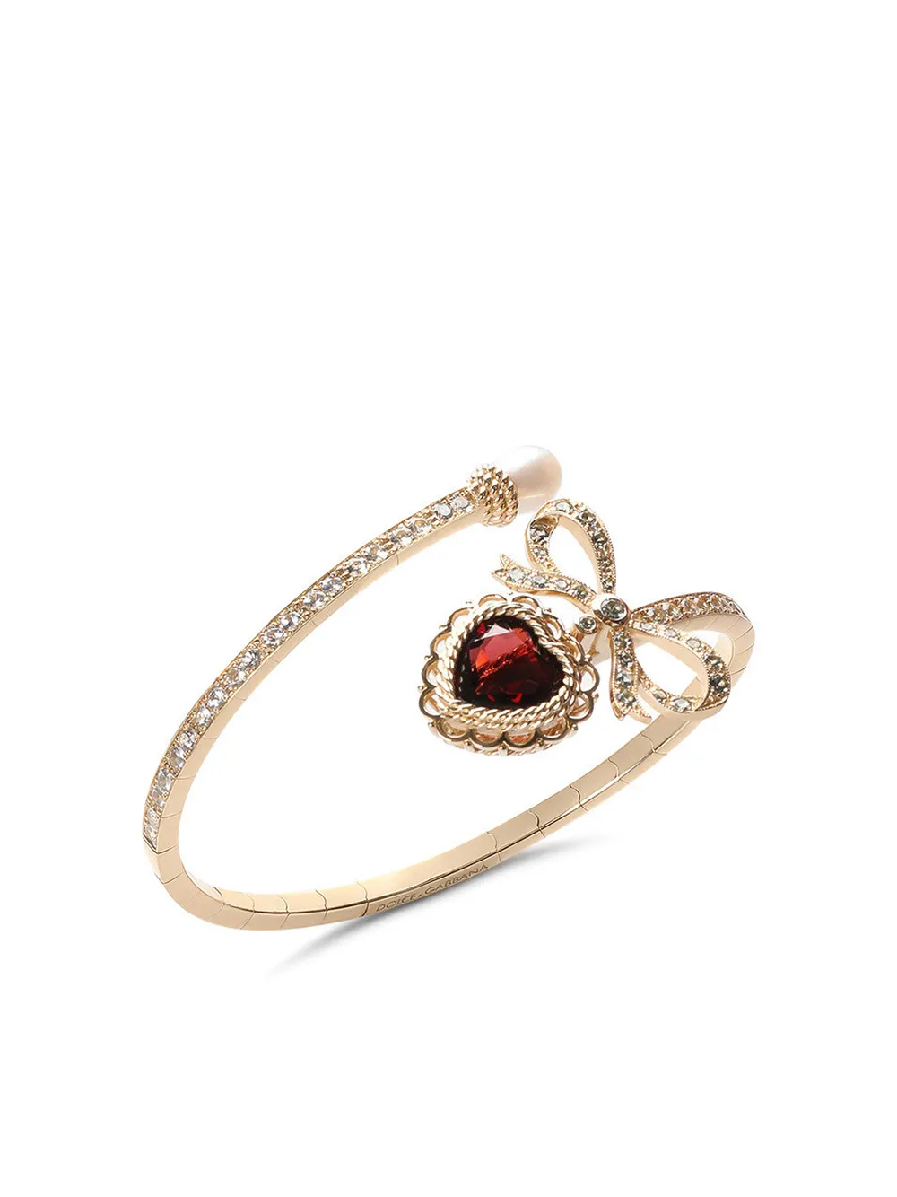 Серьга-кафф из желтого золота DOLCE & GABBANA, золотой — фото 2