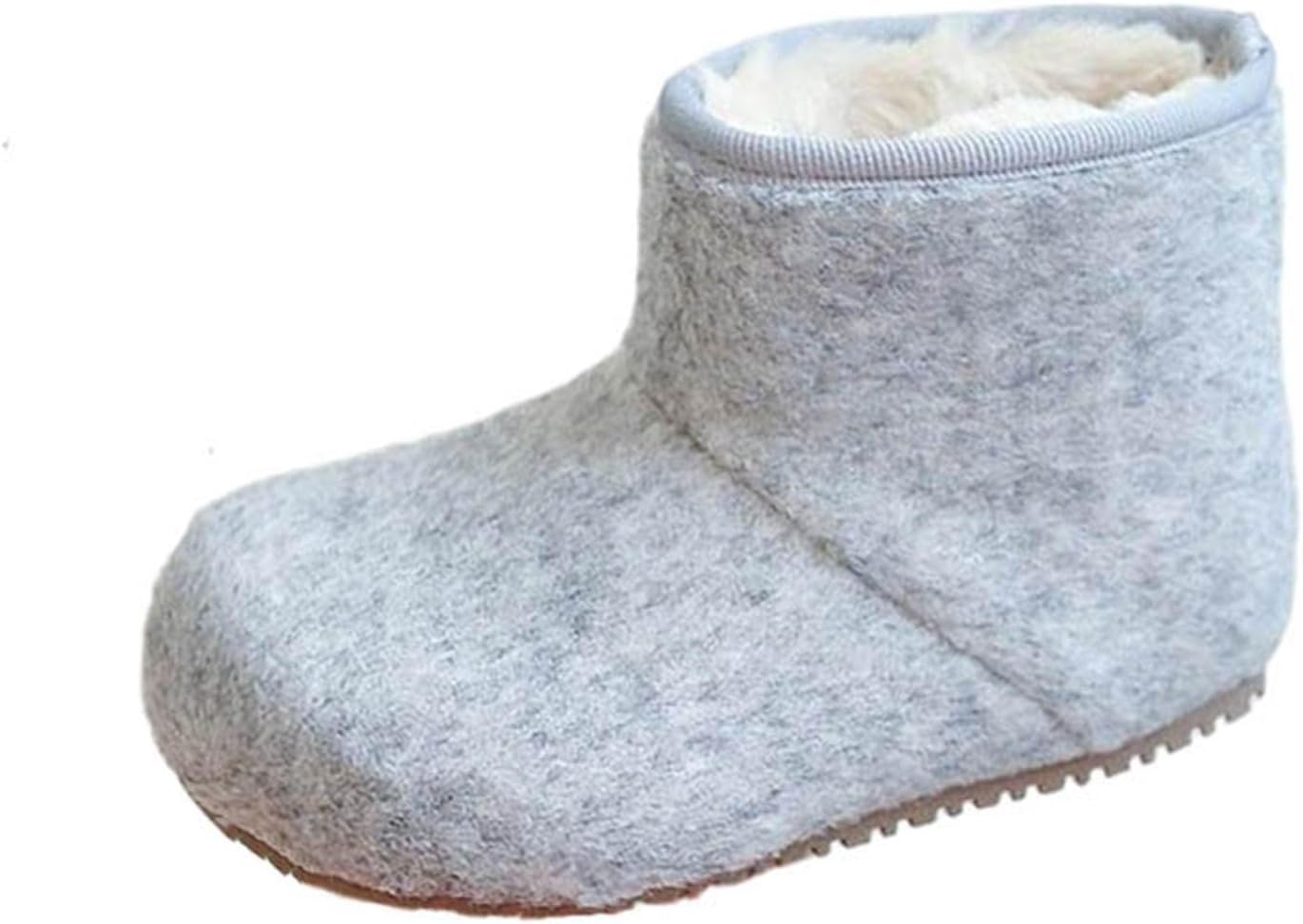 

Зимние ботинки для девочек-подростков, с меховой подкладкой, утепленные ботинки до щиколотки для детей, 18 месяцев - 12 лет Zzalalana, Grey