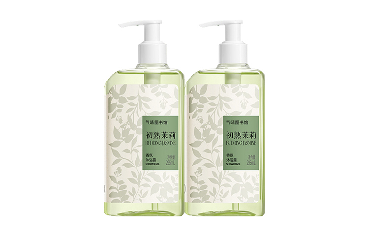 SCENT LIBRARY Гель для душа first bloom jasmine cloud mist green tea moonlit white tea, очищение и увлажнение, 295 мл — фото 2