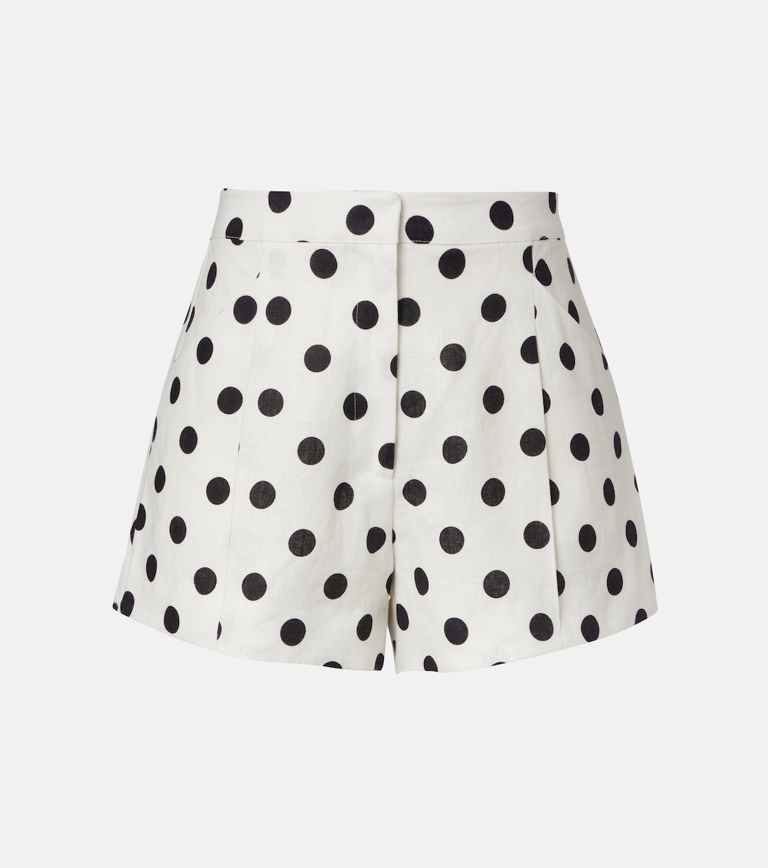 

Шорты льняные в горошек Rosalie Posse, White Black Polka Dot