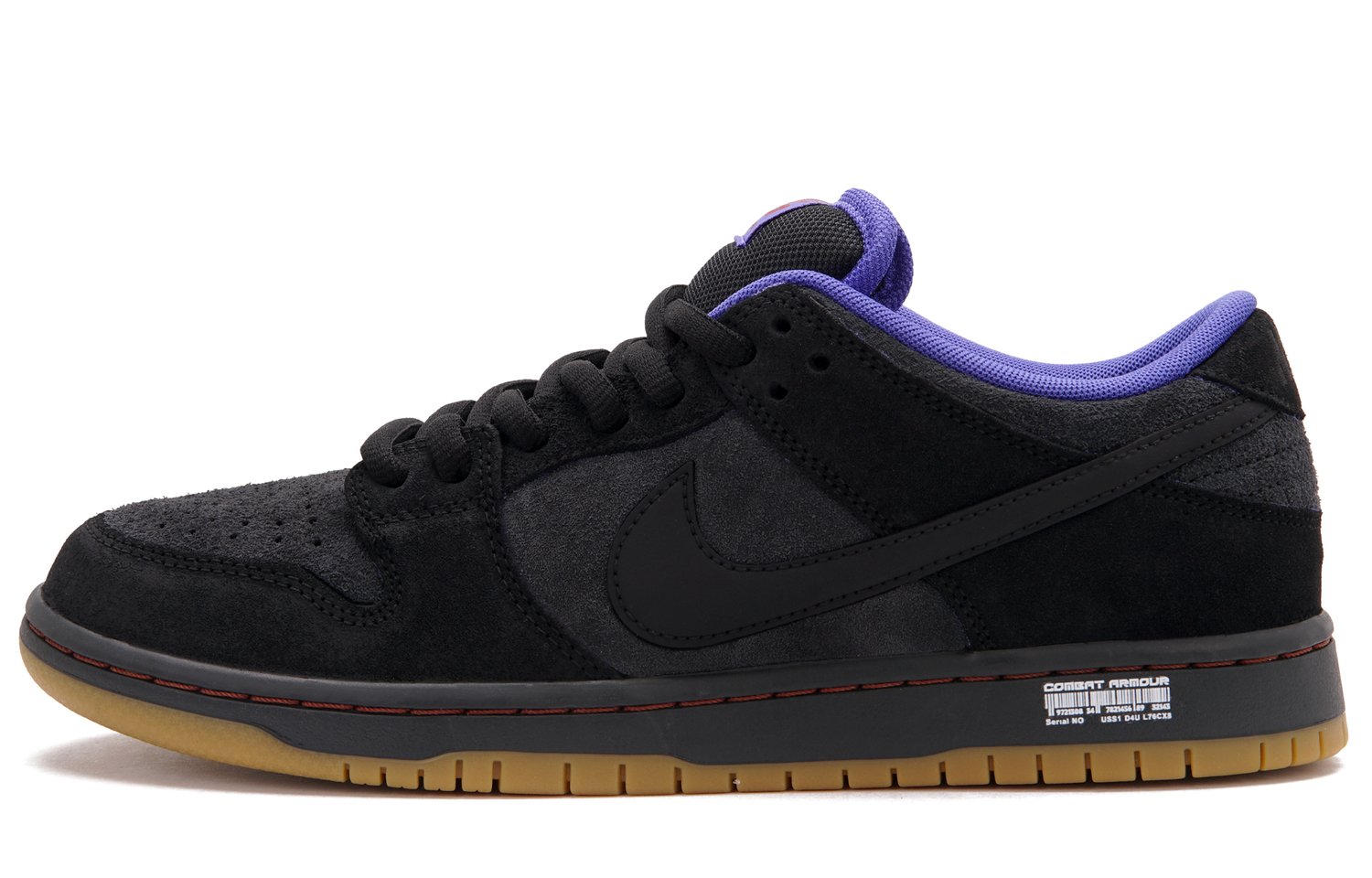 

Nike Кроссовки для скейтбординга Dunk SB Black Hole Abrasion Resistant низкие унисекс Black