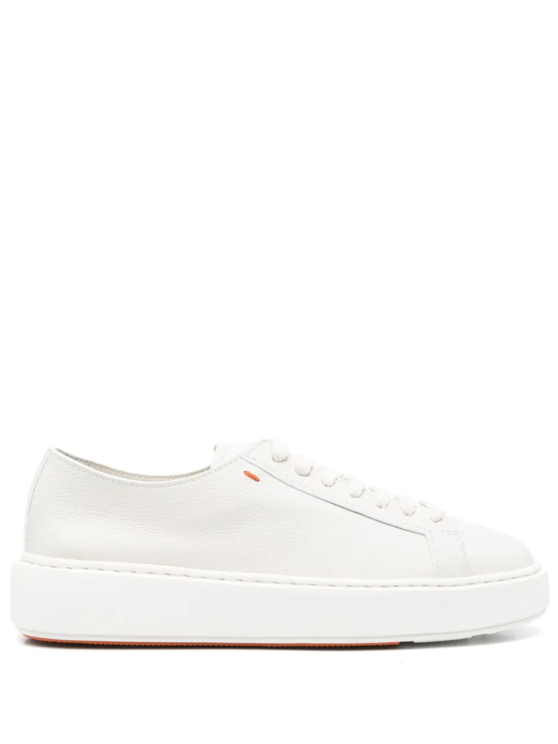 Santoni кожаные кроссовки, белый
