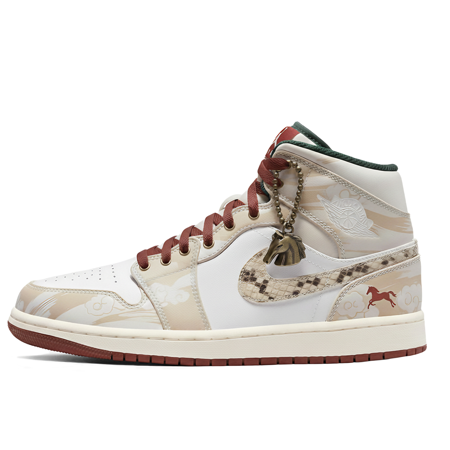 

Кроссовки Air 1 Vintage Unisex Mid top beige Jordan, экрю