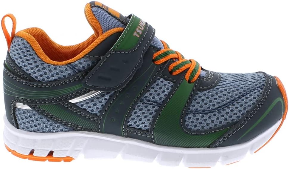 

Детские кроссовки TSUKIHOSHI Velocity - обувь для детей от 1 до 8 лет с застежкой-ремешком, пригодная для машинной стирки, с широким носком и нескользящей подошвой, черный