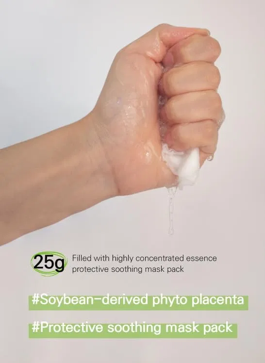 Маска для лица Placenta Healing Sheet Mask Deoproce 5 шт. 25 г — фото 3