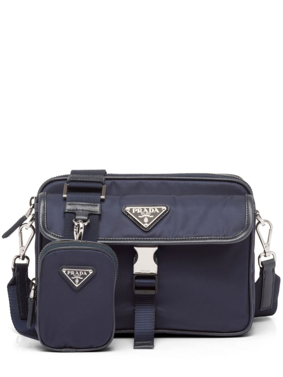 

Prada сумка через плечо Re-Nylon, синий