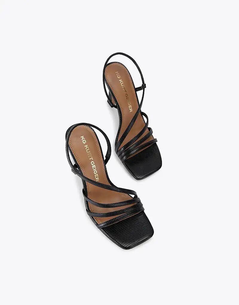 Босоножки на каблуке KG Kurt Geiger Sweetie черного цвета — фото 2