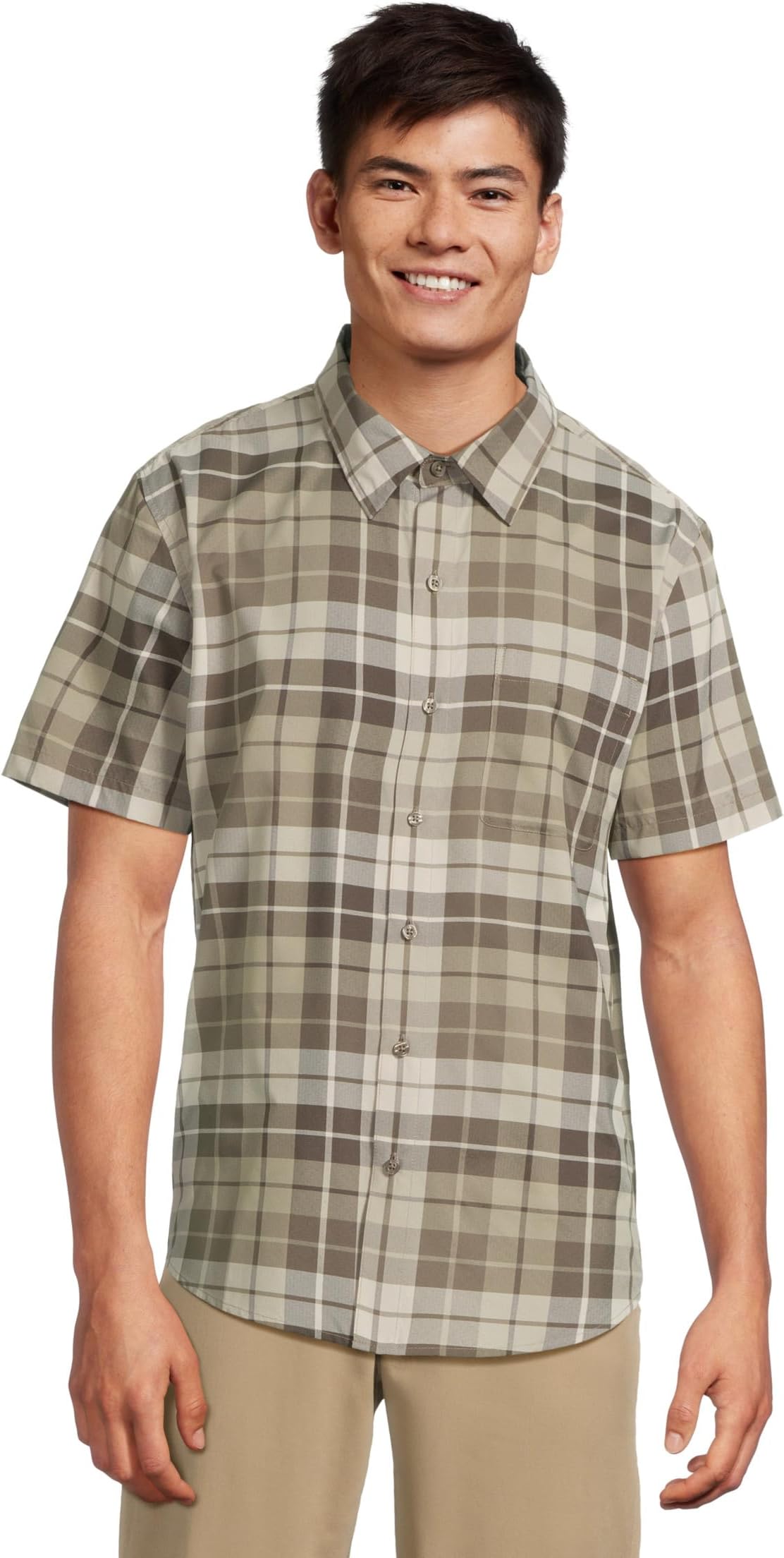

Рубашка Marmot AirExchange SolarShield Novelty Short Sleeve Shirt, цвет Hickory Nut Wayland Plaid