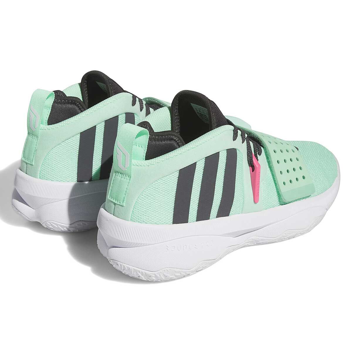 Кроссовки Adidas Dame 8 Extply, голубой/черный/белый — фото 3