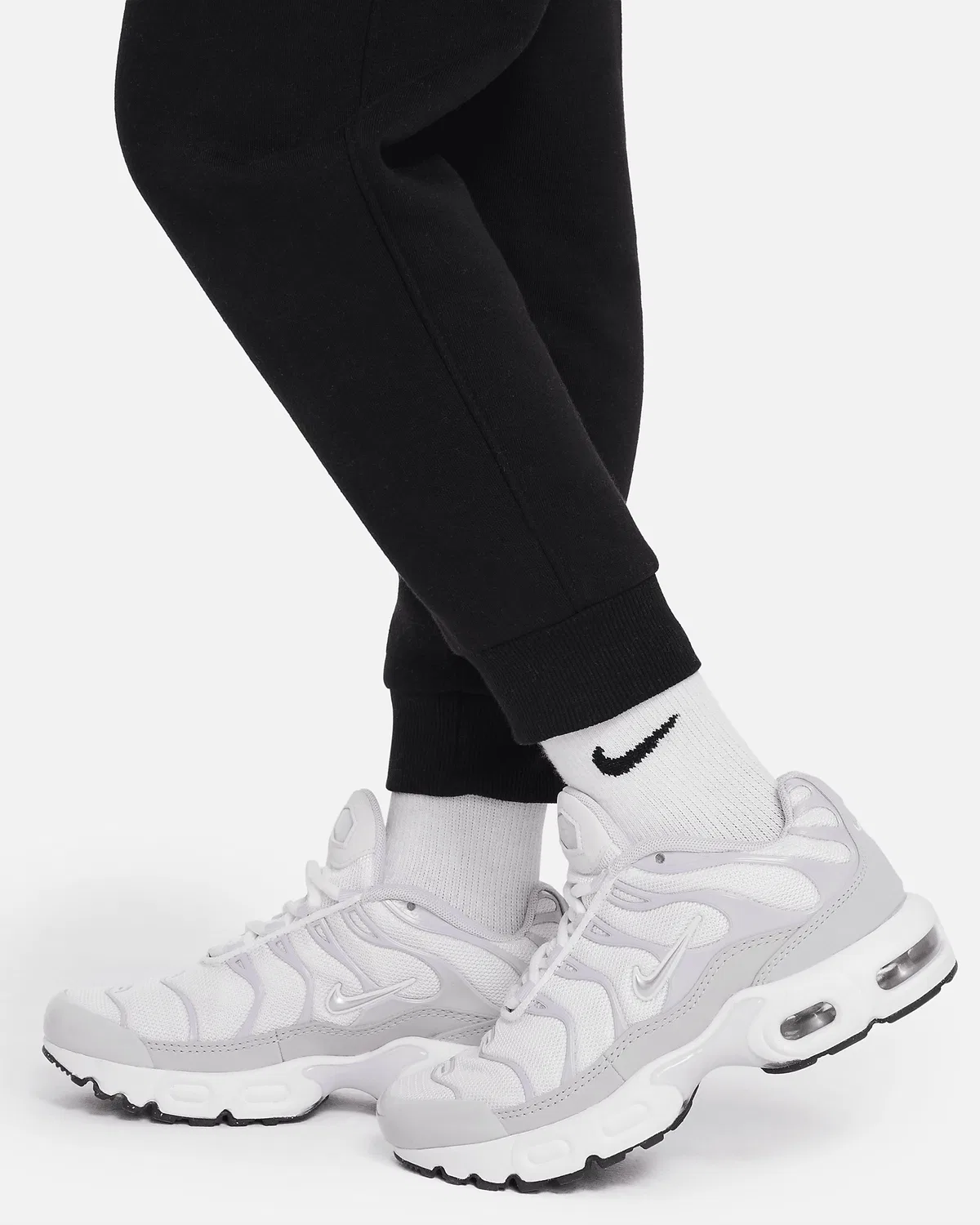 Детская флисовая кофта Nike Sportswear Club Fleece на молнии, Black — фото 4