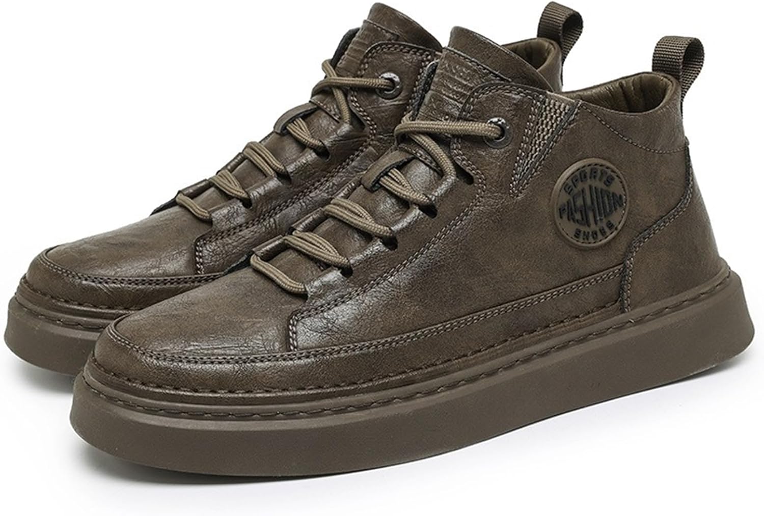 

Мужские высокие повседневные кроссовки Abborora, мужские нарядные кроссовки, скейтерские туфли, хаки