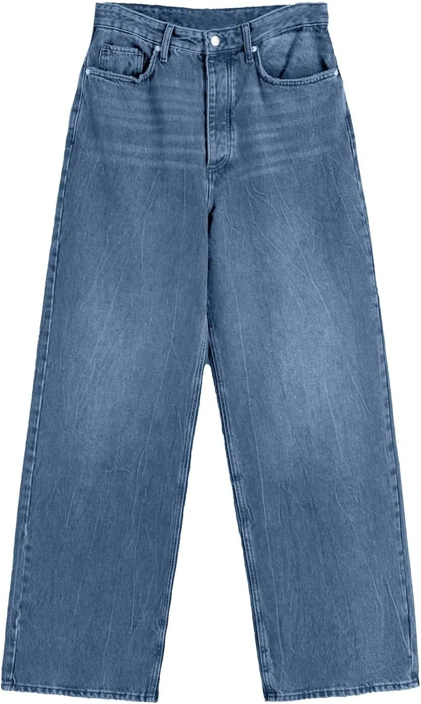 Джинсы свободные широкие женские Plus Size, A1 — фото 4