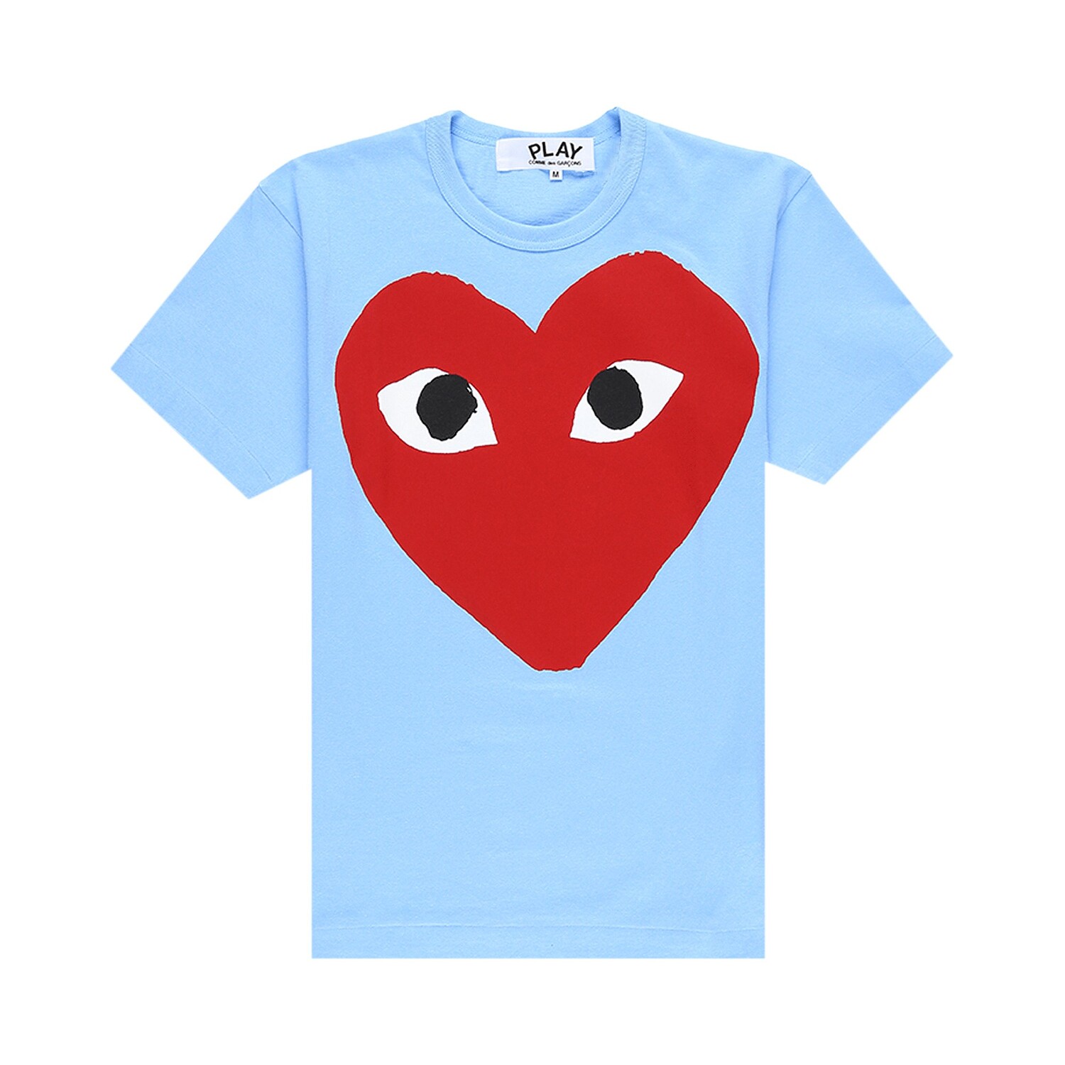 

Футболка Comme des Garçons PLAY Big Heart, синяя