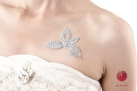 Боди-арт 4 Lily BE STYLE серебряный — фото 2
