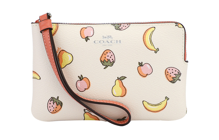 

Кожаные кошельки и клатчи женские бежево-розовые COACH