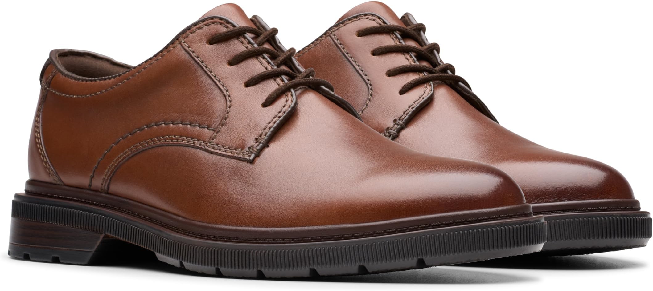 

Оксфорды Clarks Burchill Derby, цвет Dark Tan Leather